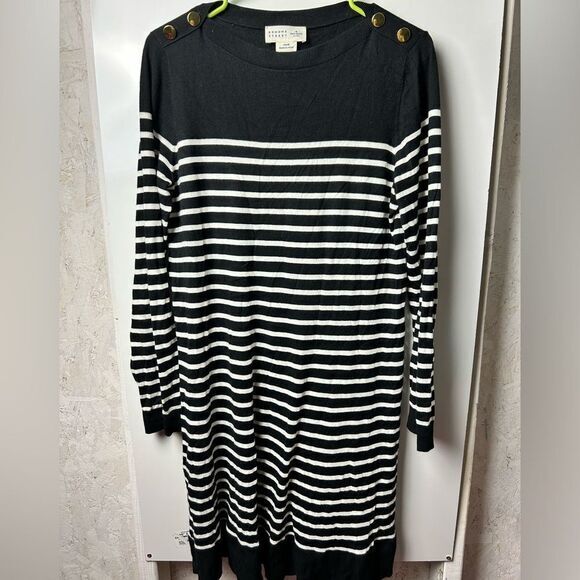 kate spade Dresses & Skirts - Kate Spade Broome‎ street striped long sleeve sweater dress